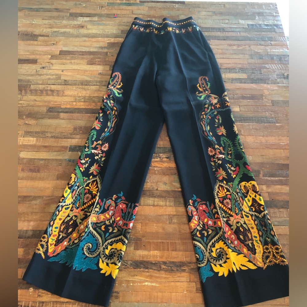Etro wide leg trousers